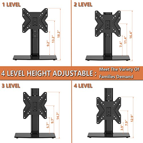 Hemudu HT02B001 Swivel Base Table TV Stand for 19 inch 39 inch TV's for sale online eBay
