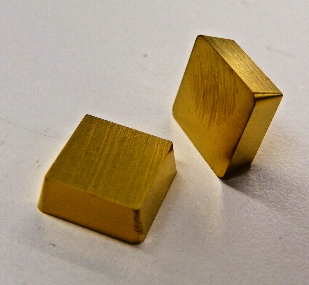 10 PIECES of HAMILTON TOOL CO, SPE 433A GOLD COATED CARBIDE INSERTS