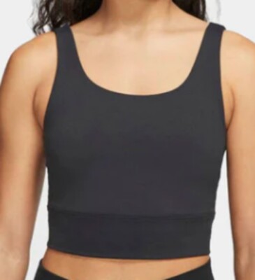 AUTHENTIC NIKE WOMEN YOGA LUXE CROPPED NOVELTY TANK TOP CV0576-010  DR7795-010 | eBay