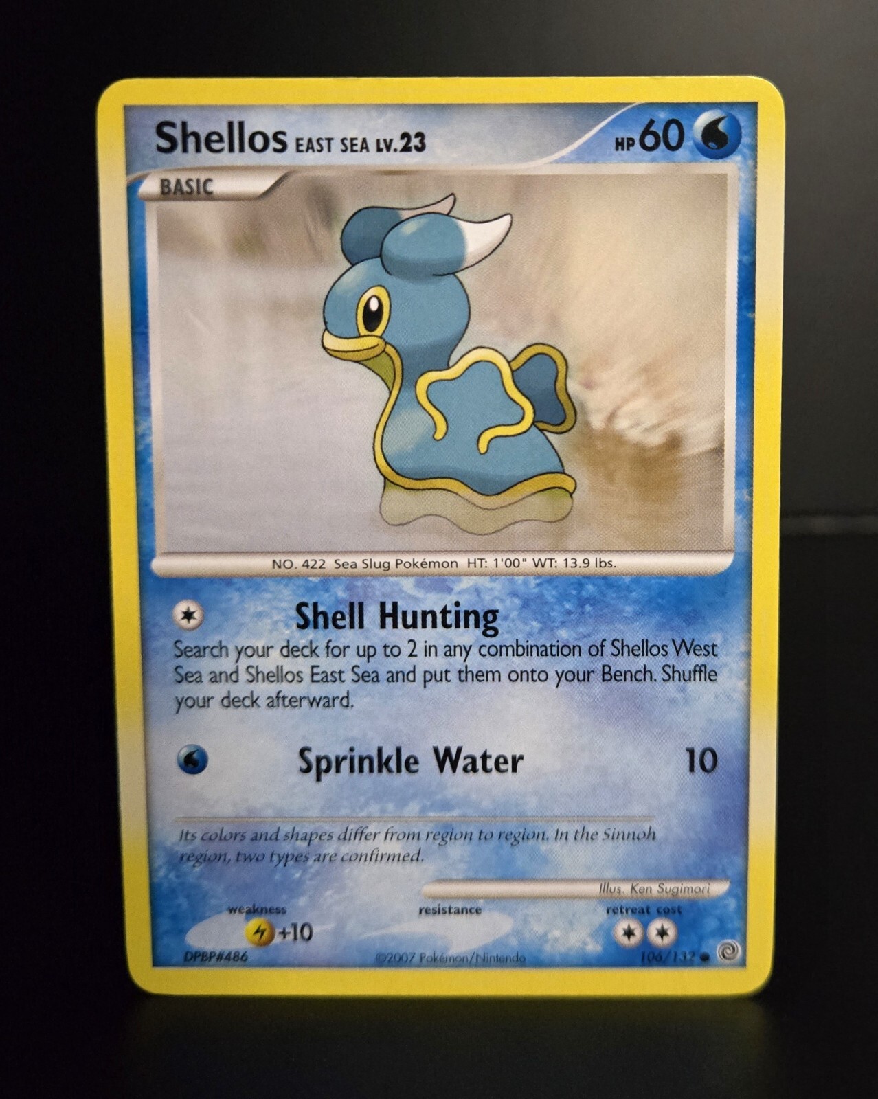 Pokémon TCG - SHELLOS EAST SEA - 106/132 - DP: SECRET WONDERS (2007) - LP/NM