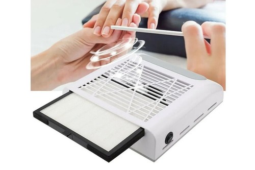 ASPIRATORE POLVERI PER UNGHIE DA TAVOLO 80W MANICURE PEDICURE ESTETICA BQ-858-8 - Foto 2 di 5