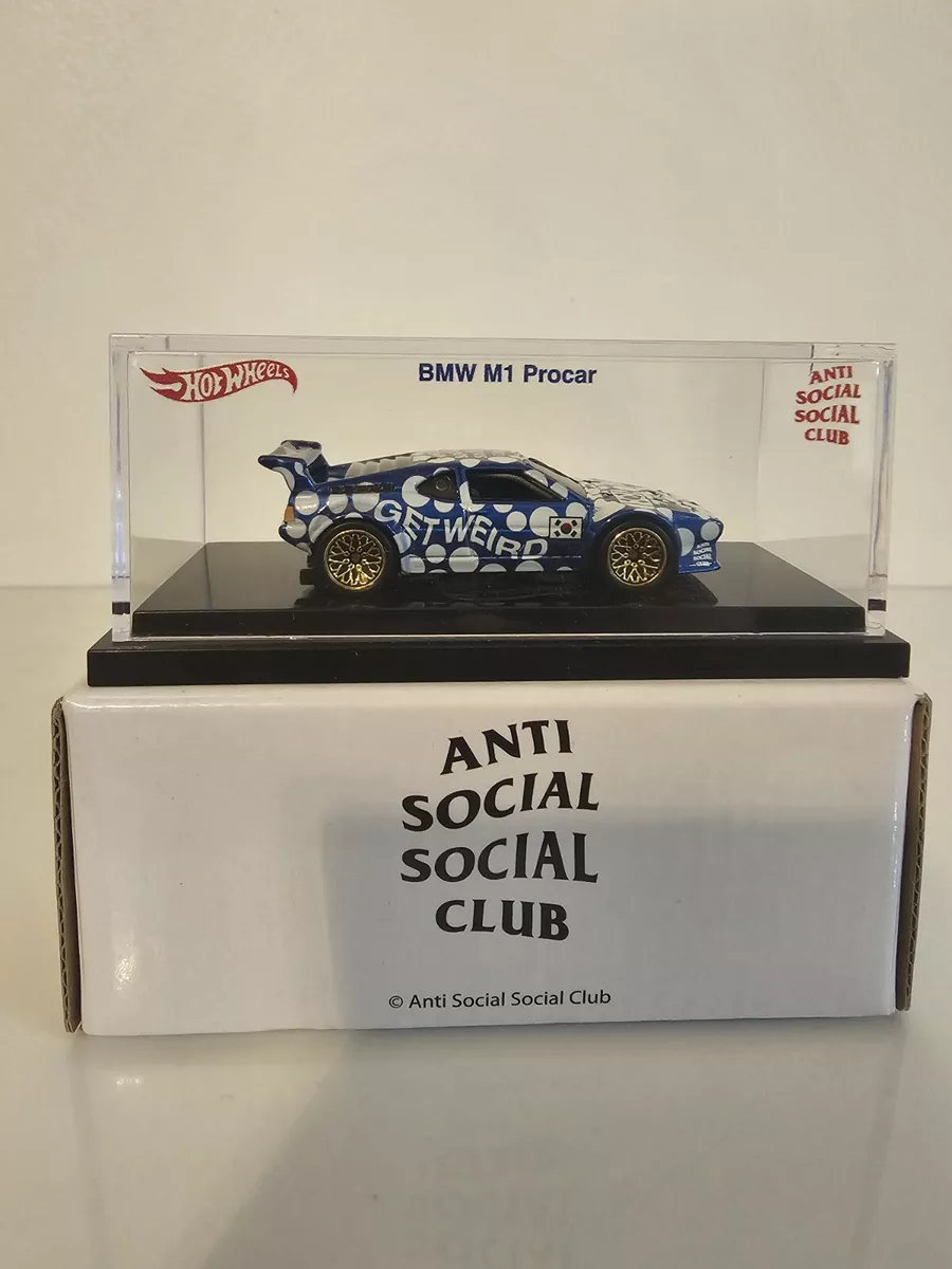 SHIPS FAST - Hot Wheels Anti Social Social Club Exclusive ASSC BMW M1 Procar