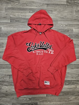ECKO UNLTD Red hoodie Size XXXL Embroidered logo 3XL