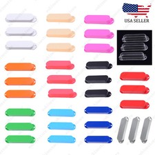 3 Pcs Plastic No Hole SSS Single Coil Pickup Covers For Fender SQ Strat 12 Color