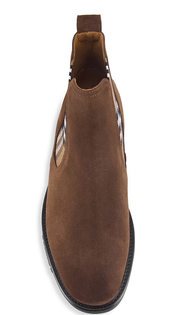 Burberry Z51117 Mens Brown Allostock Chelsea Boots Size EU 41 US 8