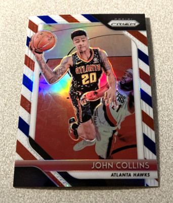 2018-19 Panini Prizm Red White Blue Prizm #48 John Collins Hawks