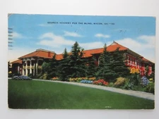 1942 Vintage Postcard Georgia Academy For The Blind Macon GA  8670