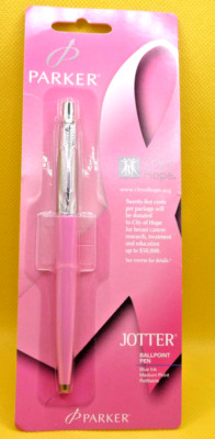 Parker Vintage 2011 Pink Ball Pen on card-Made in USA