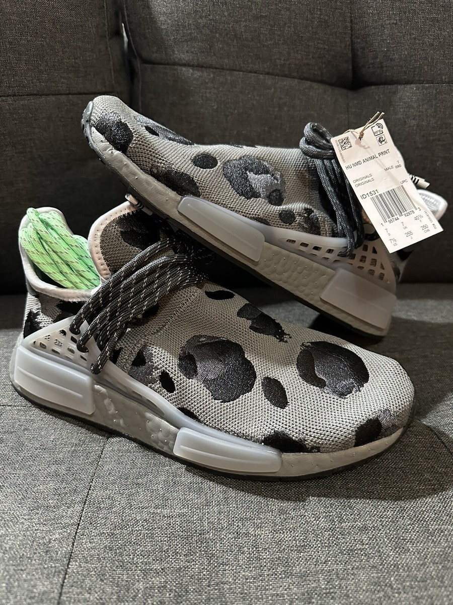 adidas gazelle silver green womens adidas NMD Hu Pharrell Animal Print Leopard Pulse Amber main image 1