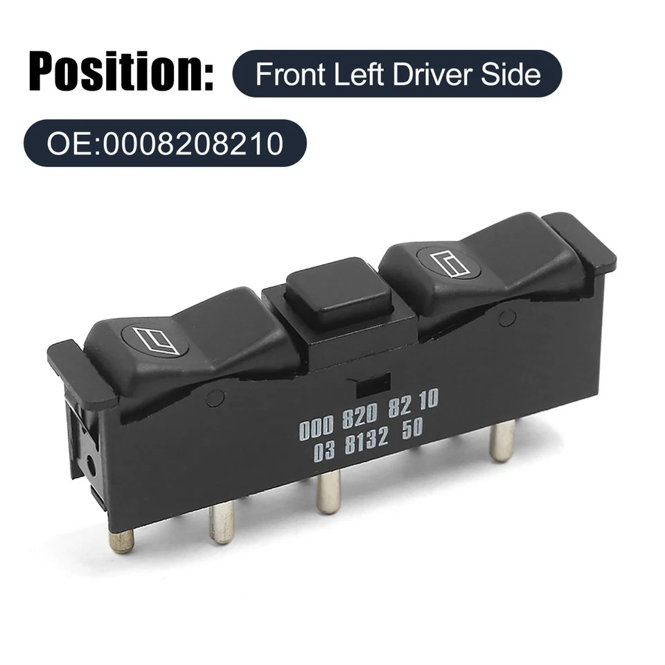 0008208210 Power Window Control Switch for Mercedes-Benz 500SEL 1984-1985 - Image 2 of 4