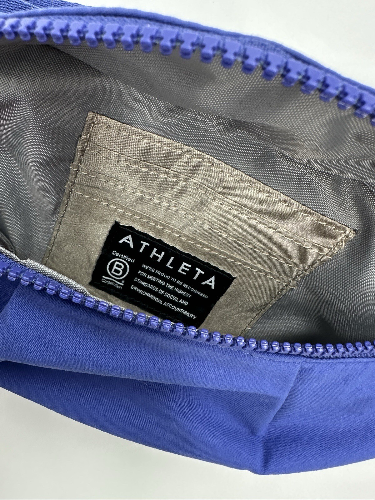 Athleta Womens Merlin Blue Kinetic Waist Bag Crossbody Fanny Pack