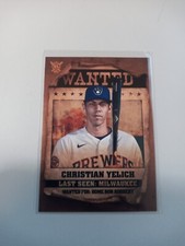 2021 Topps Big League Baseball Christian Yelich Wanted #WT-4 Brewers