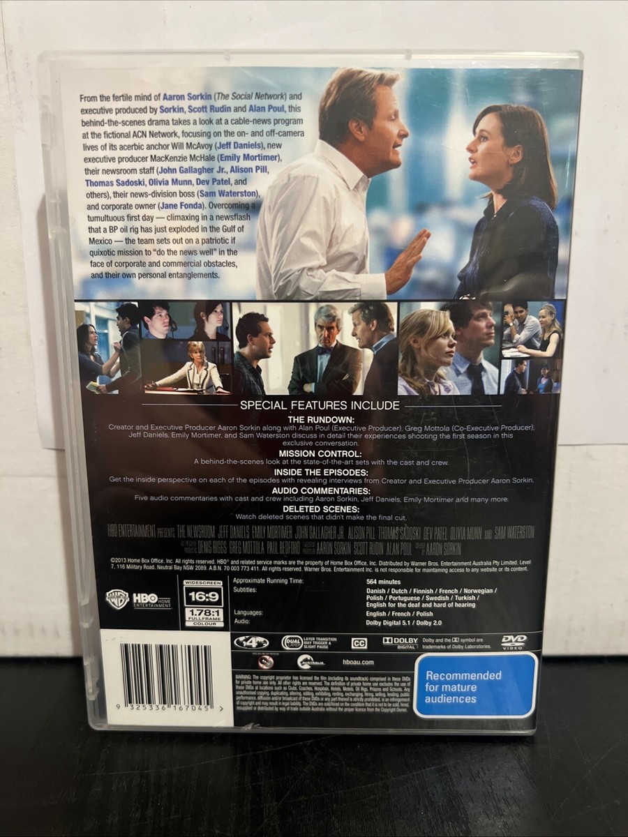 The Newsroom Series One DVD First Season REGION As New