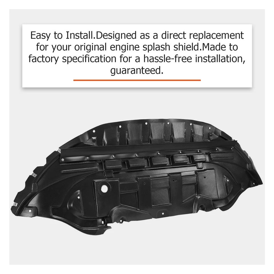 Protector contra salpicaduras de motor bajo cubierta para Ford Mustang 2013-2014 3,7 L 5,0 L Foto 3 de 4