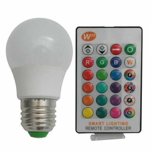 16 Colour Light Bulb RGB LED Bayonet Controlled Screw Lamp Light B22 E27 - Picture 13 of 14