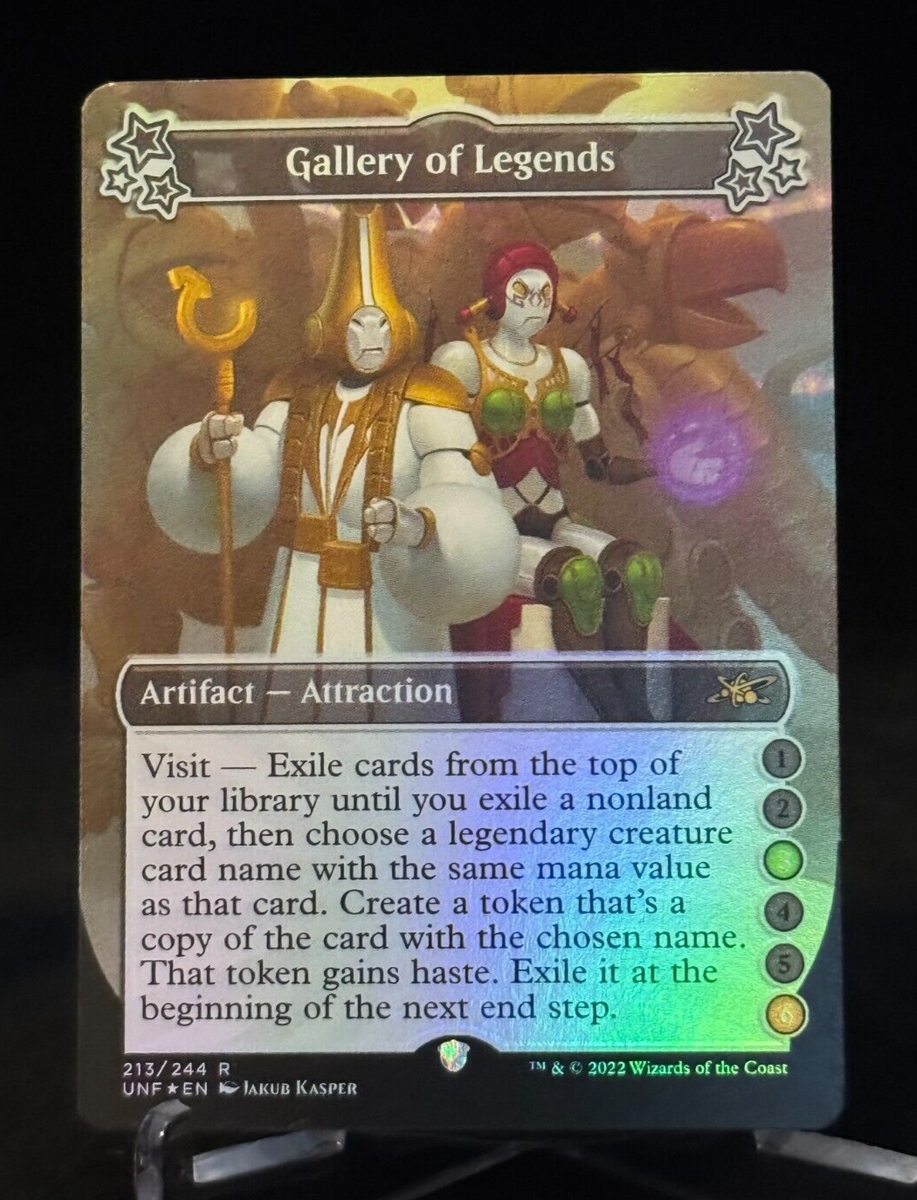MTG Magic UNF Unfinity Foil Extended Art Gallery of Legends - Rare MTG Magic UNF Unfinity Foil Extended Art Gallery of Legends - Rare