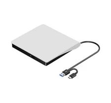 Roofull Super Slim Drive Portable Interface Drive USB 3.0 DVD RW Drive - Silver