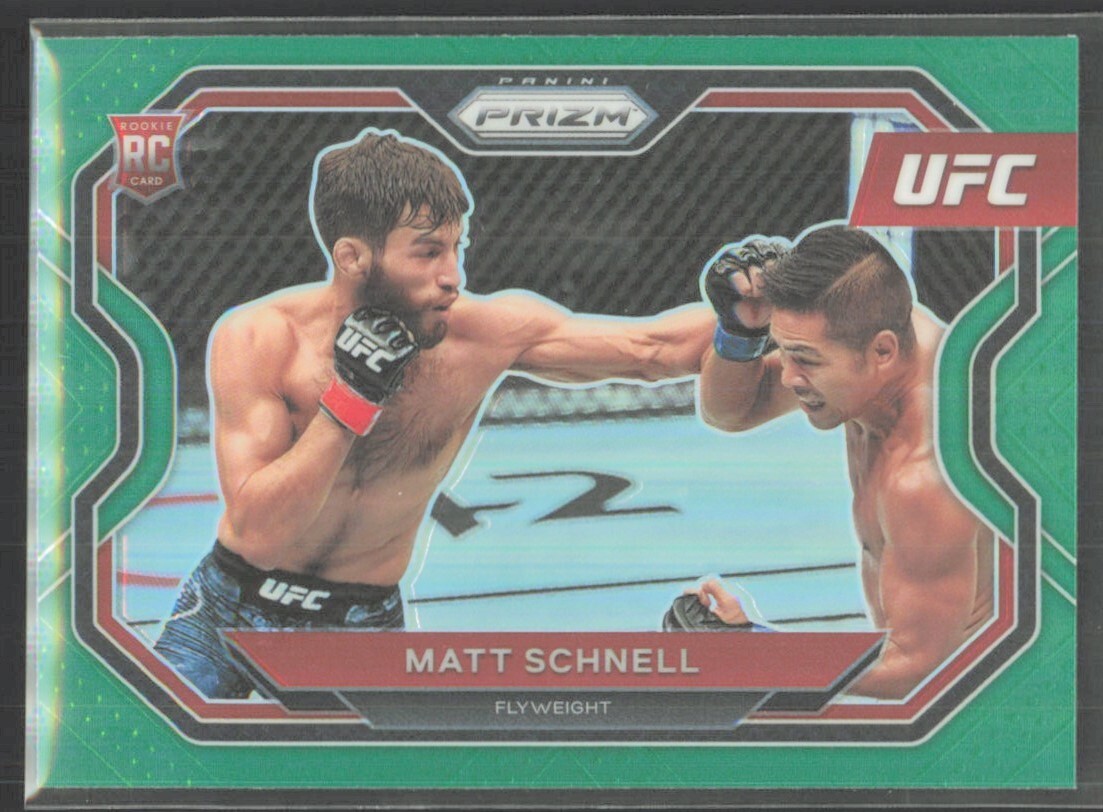 2021 Panini Prizm UFC Green Matt Schnell Rookie #109
