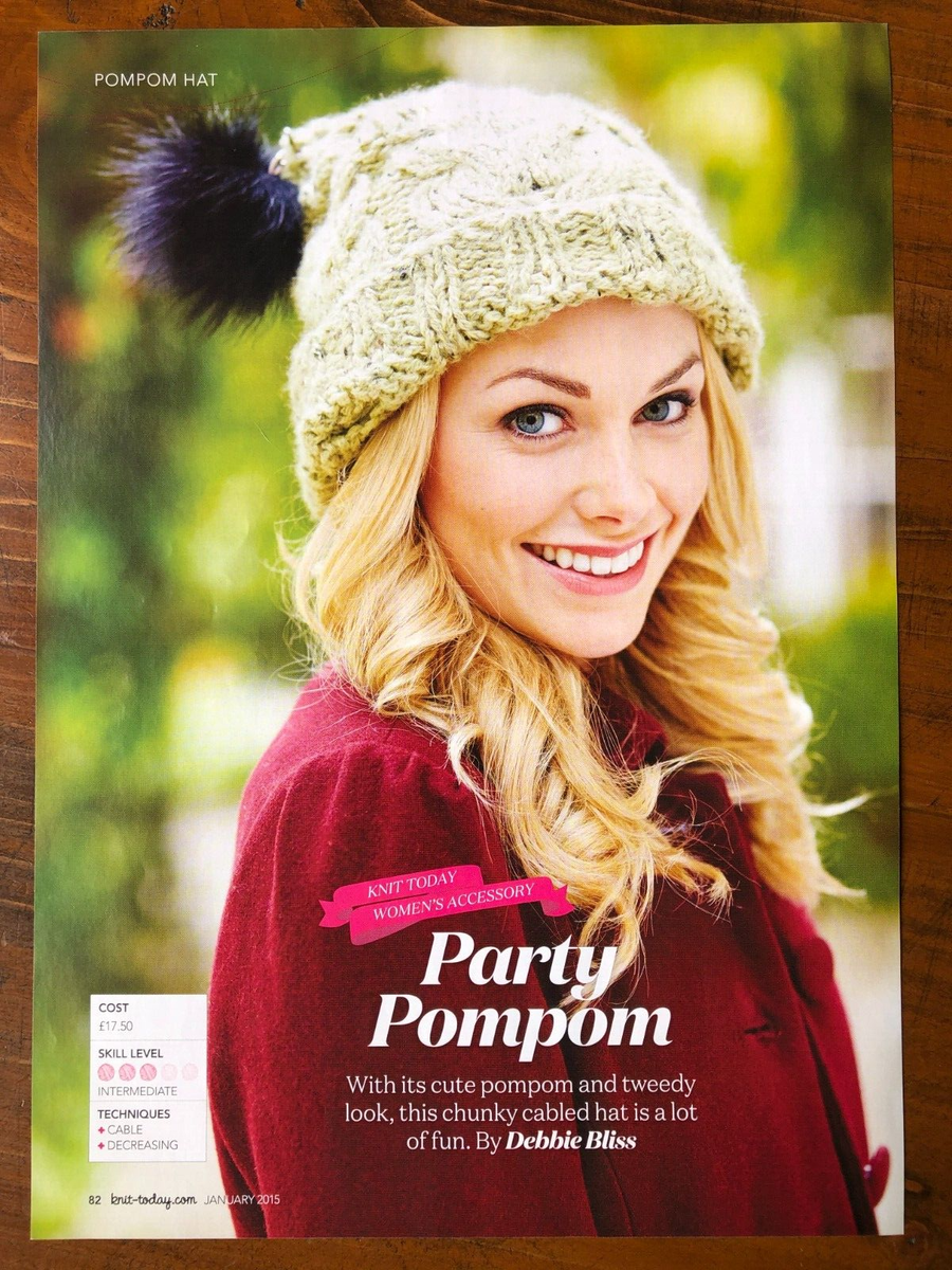 Pom Pom Chunky Cable Knit Hat Pattern Pom Pom Knit Hat Pattern