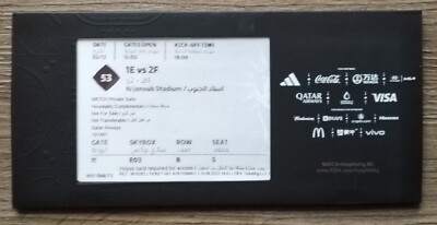 TICKET Hospitality FIFA World Cup Qatar 2022 Japan vs Croatia # B5