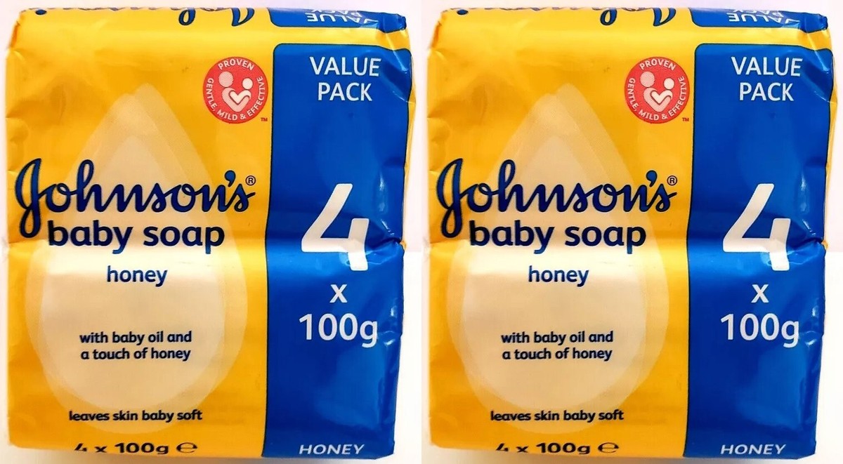 X PACK Johnson's Baby Honey Soap w/ Honey Extract X 100G