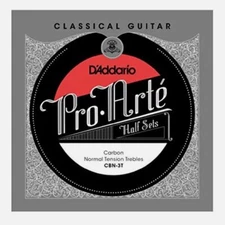 D'Addario CBN-3T Pro-Arte Carbon nylon Classical Guitar Half Set Normal Tension