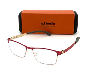 IC BERLIN GROGU Chilli Rose / Clear 48mm Eyeglasses