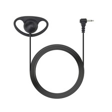 Earpiece D shape 2.5mm single pin Listen Only Receive only