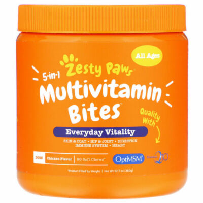 Zesty Paws 8-in-1 Multivitamin Bite for Dogs Chicken Flavor - Exp 01/2027