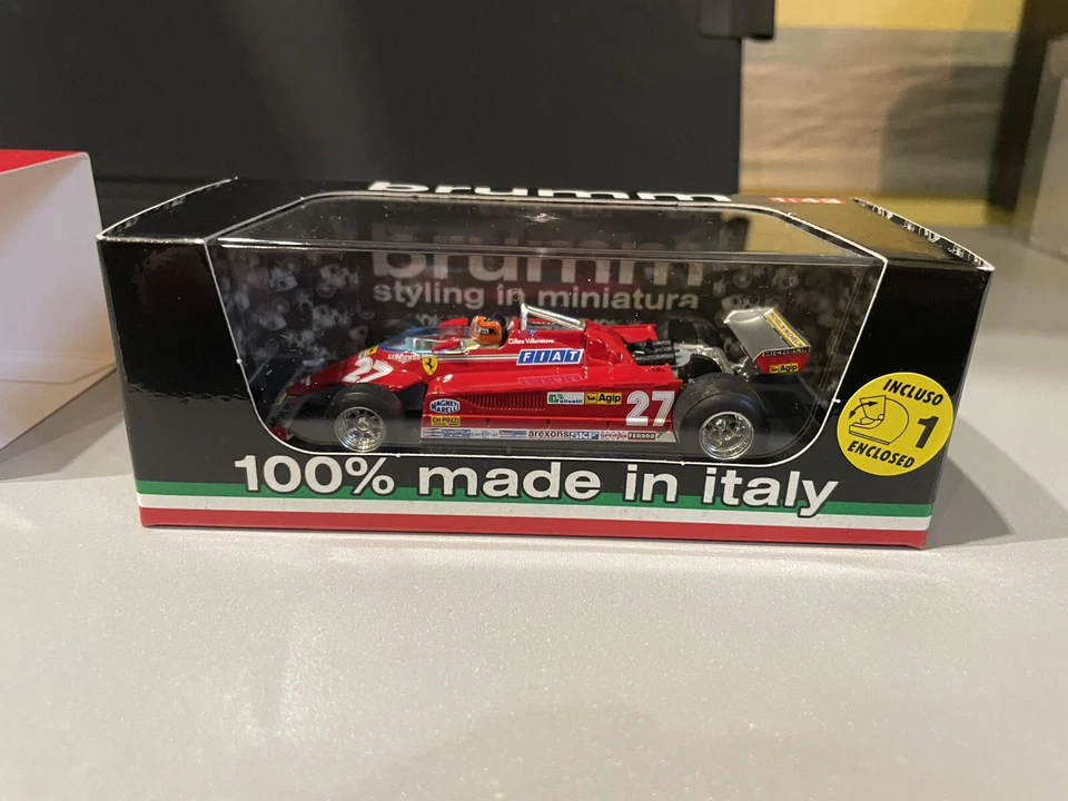 Brumm R367-27 Ferrari 126 CK #27 Villeneuve winner Monaco 1981 1/43 +driver - Immagine 3 di 4