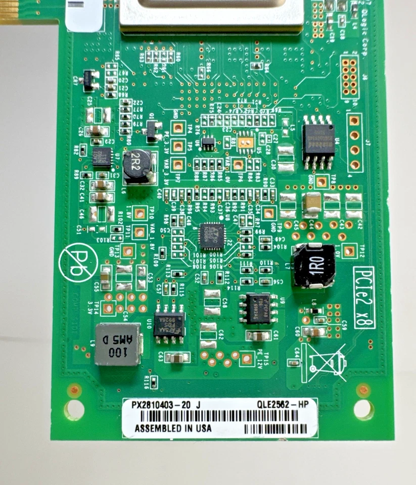 HP AJ764-63002 QLogic QLE2562-HP PCIe 8GB FC HBA 489191-00 2x SFP - Image 3 of 4