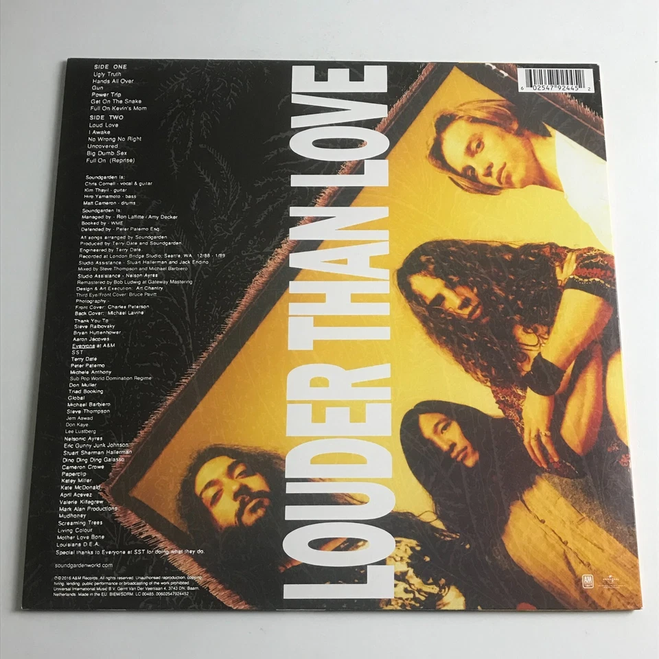 Soundgarden - Louder Than Love LP Vinyl Record - 00602547924452 Nr Mint - Image 2 of 4