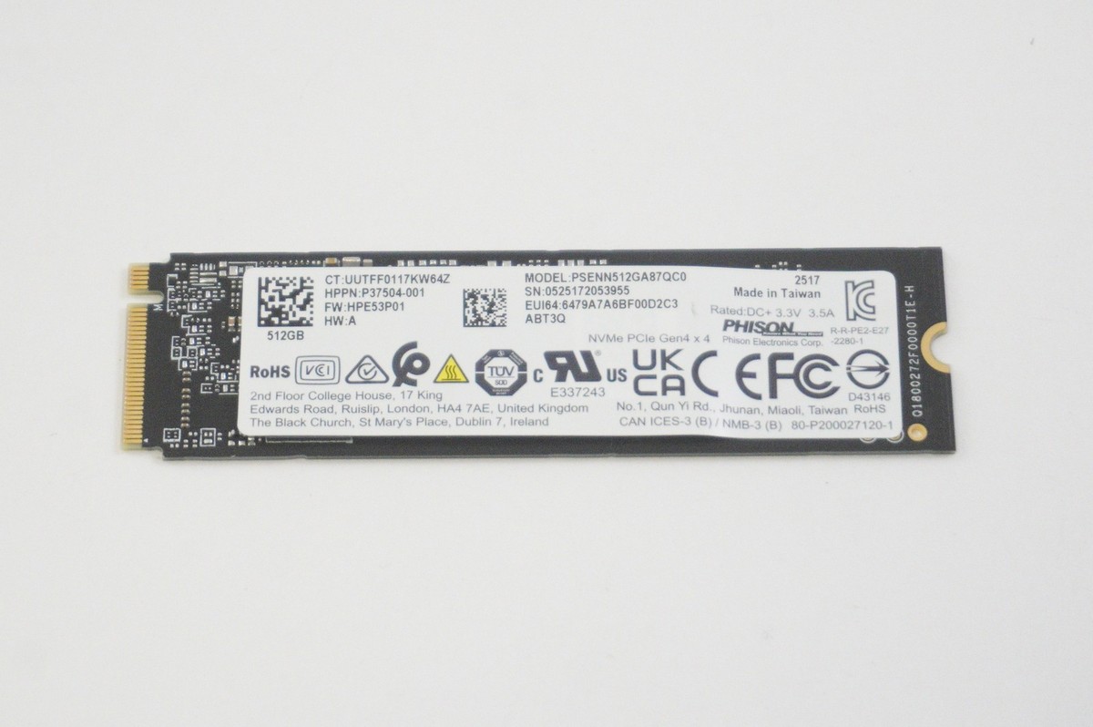 PSENN512GA87QC0 Phison PCIe NVMe Gen 4x4 512GB SSD | eBay