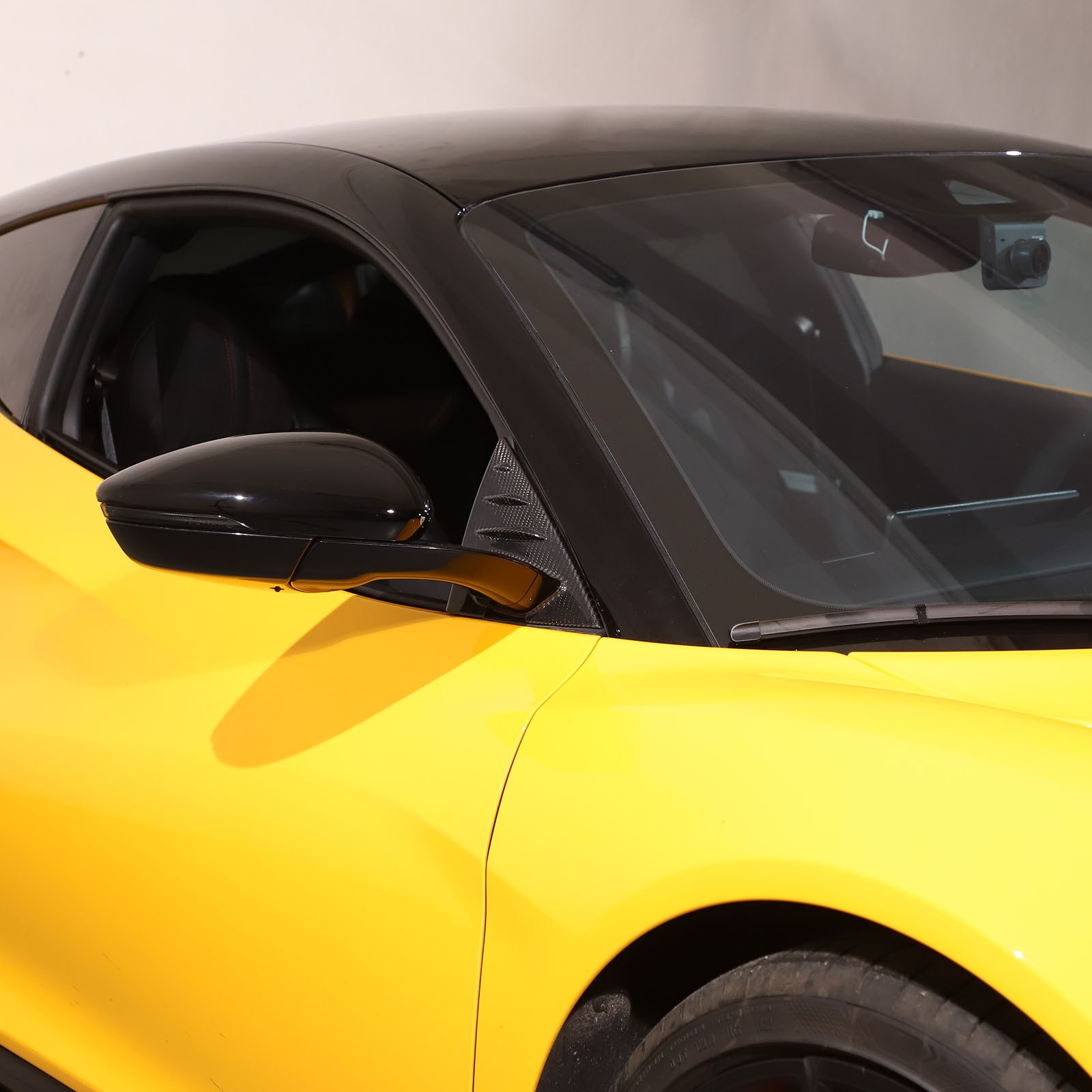 Real Carbon Fiber Front Triangle A-Pillar Cover For Lotus Emira V6 i4 2023-2025