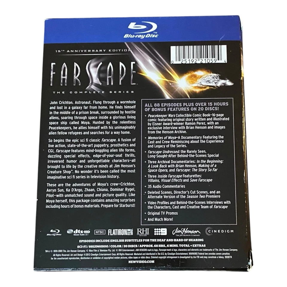 Farscape: The Complete Series (Blu-ray Disc, 2013, 20-Disc Set) - Image 2 of 4