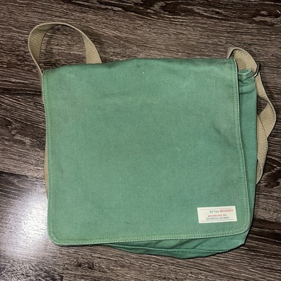 Vintage GAP Messenger Shoulder Bag Rugged Canvas - Green & Tan | eBay