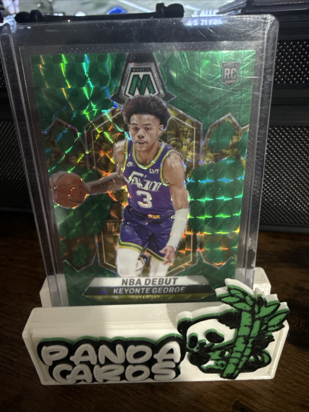2023-24 Panini Mosaic - NBA Debut Keyonte George #251 Green Mosaic Prizm (RC)