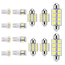 14Pcs T10 31mm 41mm Festoon LED Light Bulb Interior Dome Map LED Lights License