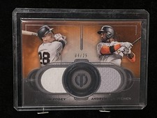 2019 Topps Tribute Dual Records Buster Posey Andrew McCutchen DR-PMC Orange /25