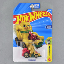 2026 Hot Wheels Feline Lucky Gold Maneki Neko Cat Experimotors 25 92250 New 2026 Hot Wheels Feline Lucky Gold Maneki Neko Cat Experimotors 25 92250 New