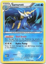 Samurott 32/114 Black & White Holo Rare