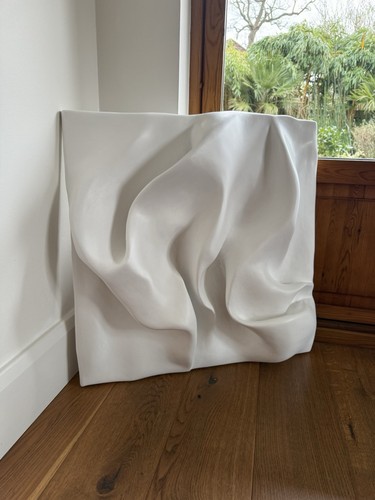 Large 3D Abstract Wall Art Minimalist Plaster Made By Sonata - Picture 2 of 13
