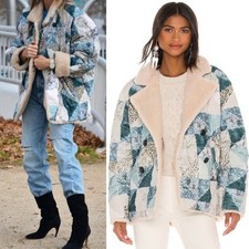 ISABEL MARANT ETOILE Maceio Patchwork Sherpa ...