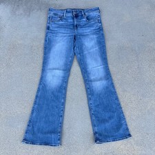 American Eagle Kick Boot Jeans Women 12 Regular Medium Wash Blue Denim