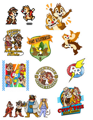 Chip N Dales 80s Stickers