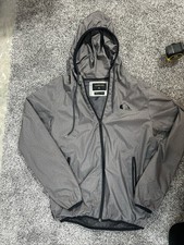 Quiksilver Jacket Child Small Dark Grey Heather Lightweight Soft Windbreaker