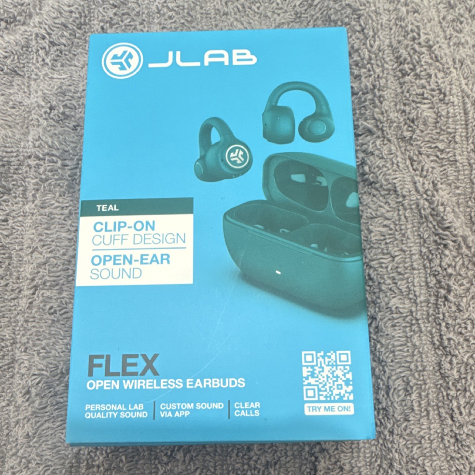 JLab Flex Wireless Earbuds, Noise Cancelling Microphone, Bluetooth, Teal