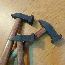 Hammer Schmied n&uuml;tzliche Werkzeuge Hammer schweres Eisen mit Holzstiel 3er SET