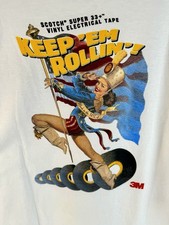 Vintage 3M Electrical Scotch Tape T-Shirt Size Large Promo Mail In Give Away