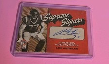 2025 Topps Supreme Signers Andrew Whitworth autograph auto 50/50 RAMS 